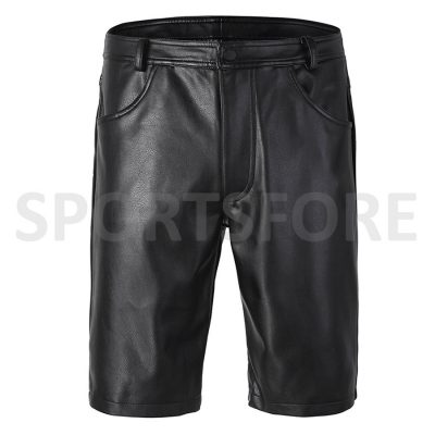 Faux leather boxer shorts