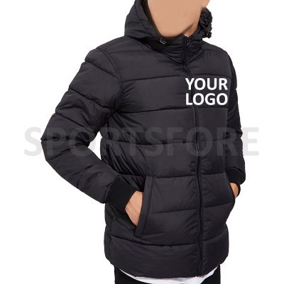 mens puffer jacket with hood