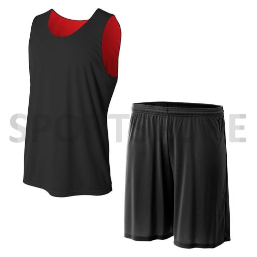 Custom reversible basketball jersey uniform set Sportsfore