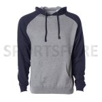 Men Slim Fit Fashion Raglan Sleeve Plain Blank Hooded Pullover Hoodie Sweatshirts - Image 3