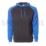 Men Slim Fit Fashion Raglan Sleeve Plain Blank Hooded Pullover Hoodie Sweatshirts - Image 4