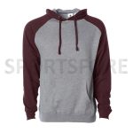 Men Slim Fit Fashion Raglan Sleeve Plain Blank Hooded Pullover Hoodie Sweatshirts - Image 5