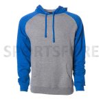 Men Slim Fit Fashion Raglan Sleeve Plain Blank Hooded Pullover Hoodie Sweatshirts - Image 6