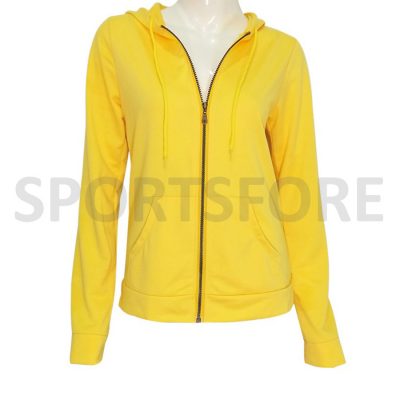 Winter Fashion Zip up Plain Blank Zipper Hoodies Sweatshirt for Women Sportsfore