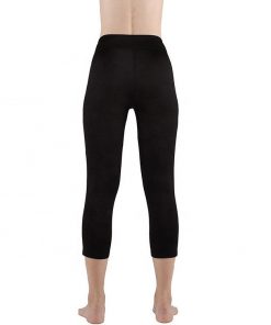 Women Fitness Polyester Spandex Workout Side Panel Stripe Squat Proof Black Leggings Sportsfore