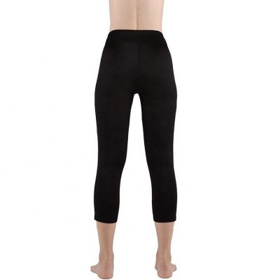Women Fitness Polyester Spandex Workout Side Panel Stripe Squat Proof Black Leggings Sportsfore