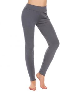 Women Solid Plain Thermal Sleepwear Pyjamas Leggings Pant Sportsfore