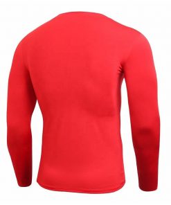 Mens quick dry fitness compression long sleeve muscle fit gym t shirt Sportsfore