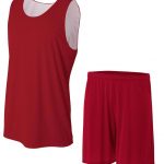 Custom design cheap blank college mesh reversible basketball jerseys uniforms - Image 2
