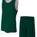 Custom design cheap blank college mesh reversible basketball jerseys uniforms - Image 3