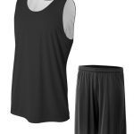 Custom design cheap blank college mesh reversible basketball jerseys uniforms - Image 4