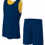 Custom design cheap blank college mesh reversible basketball jerseys uniforms - Image 5