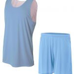 Custom design cheap blank college mesh reversible basketball jerseys uniforms Sportsfore