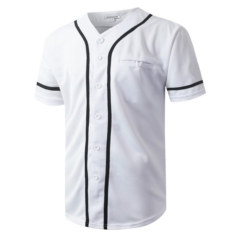 Wholesale Custom Fashion Button Down Baseball Jersey Uniform