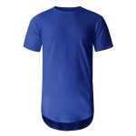 Men Longline Crew Neck Short Sleeve T-shirt Sportsfore