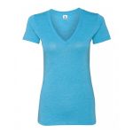 Womens Plain Blank Deep V Neck T shirts Sportsfore