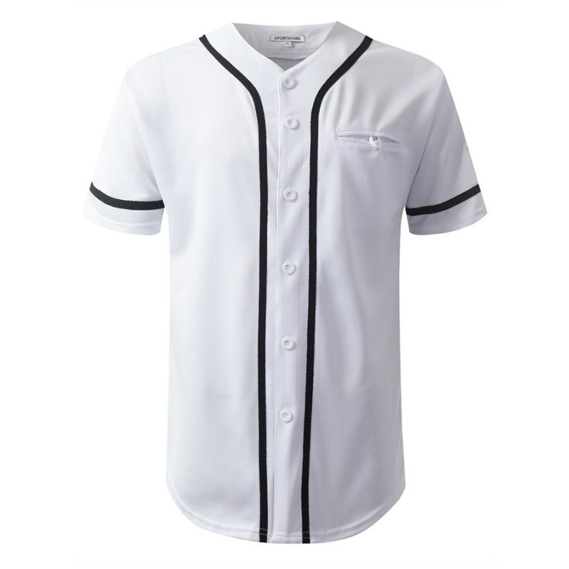 Wholesale Custom Fashion Button Down Baseball Jersey Uniform