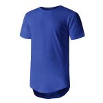 Men Longline Crew Neck Short Sleeve T-shirt Sportsfore
