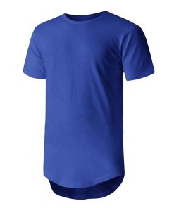 Men Longline Crew Neck Short Sleeve T-shirt Sportsfore