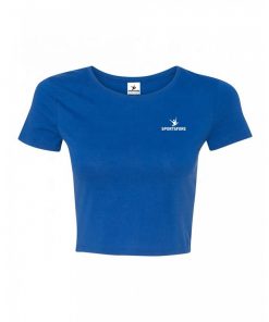 Wholesale Athletic Fitness Plain T-shirt Woman Crop Top Sportsfore