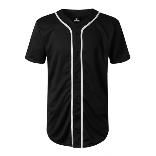 Custom Blank Fashion Button Down Baseball Jersey Sportsfore