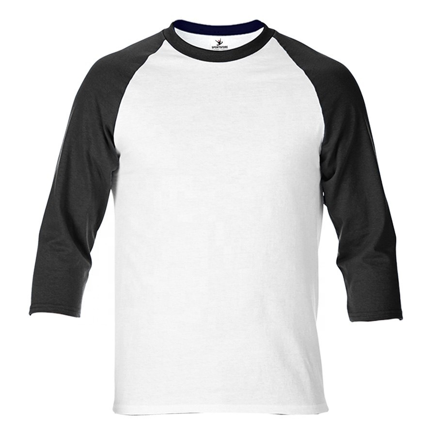 Download Mens Blank 3/4 Sleeve Raglan T-shirt