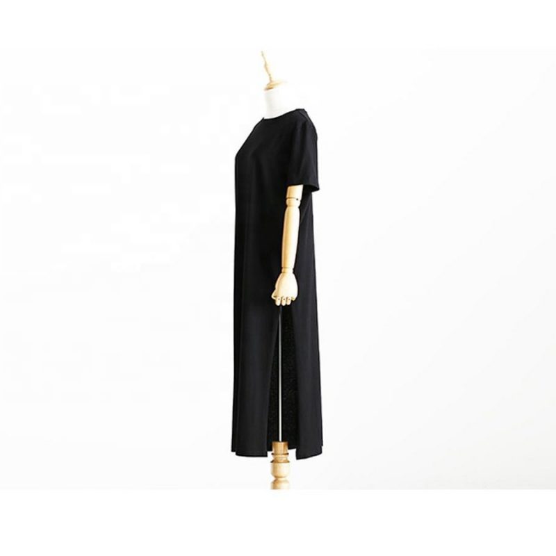 long black t shirt dress