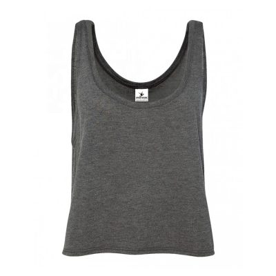 Women's Fashion Trendy Summer Athletic Plain Blank Sleeveless Crop Tank Tops Sportsfore