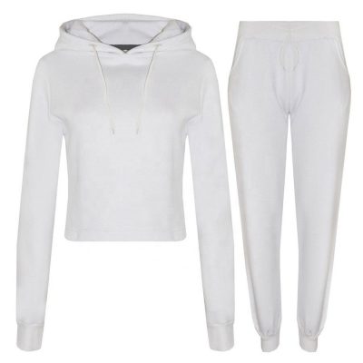 New Fashion Sports Training Jogging Crop Tracksuits Tops Jogger for Girls Sportsfore