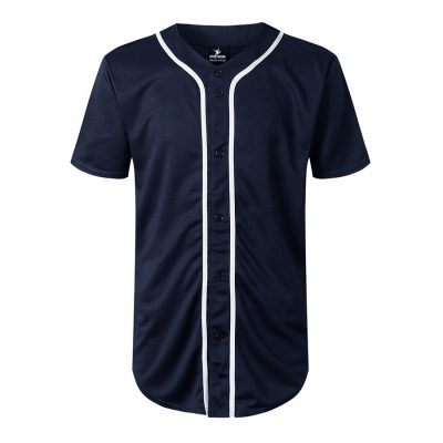 Custom Blank Fashion Button Down Baseball Jersey Sportsfore