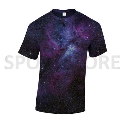 Custom Cheap Sublimation Cut and Sew All Over Print Crew Neck Short Sleeve T shirts Sportsfore