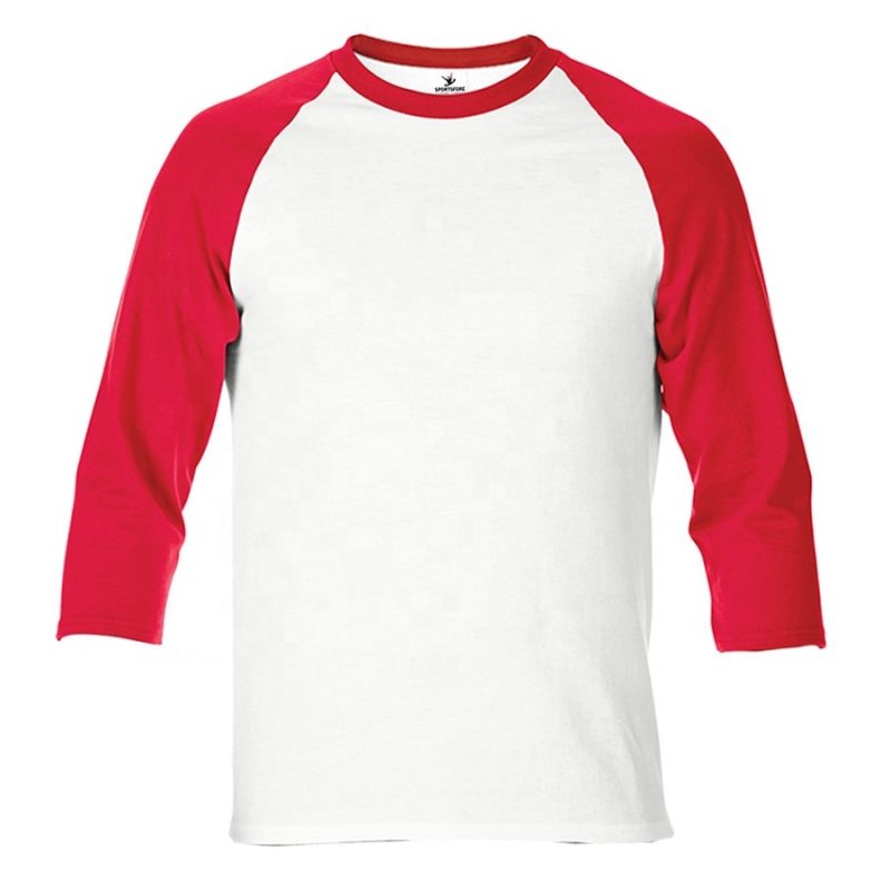 Mens Blank 34 Sleeve Raglan T Shirt