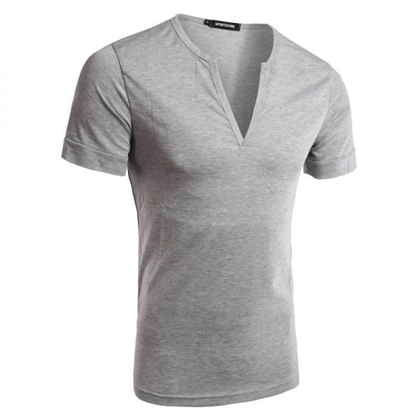 Men's New Fashion Trend Short Sleeve V Neck T-shirts