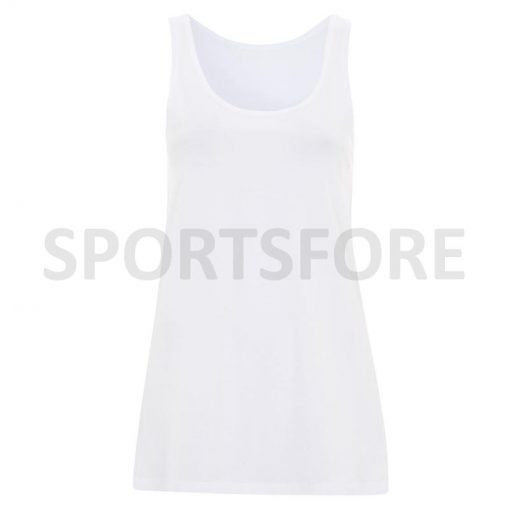 Latest Fashion Trend Loose Fit Long Body Sleeveless Tank Tops for Womens Sportsfore