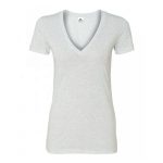 Womens Plain Blank Deep V Neck T shirts Sportsfore