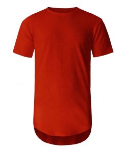 Men Longline Crew Neck Short Sleeve T-shirt Sportsfore