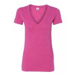Womens Plain Blank Deep V Neck T shirts Sportsfore