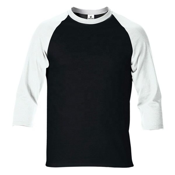 Mens Blank 3/4 Sleeve Raglan T-shirt