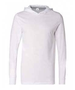 Unisex Long Sleeve Plain Blank Hooded Tshirt Sportsfore