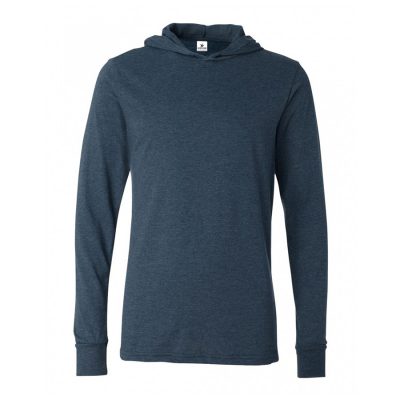 Unisex Long Sleeve Blank Plain Hooded T shirts Sportsfore
