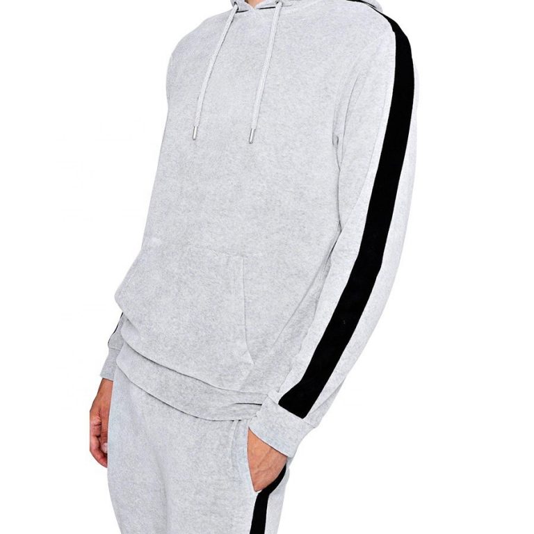 black tracksuit white stripe