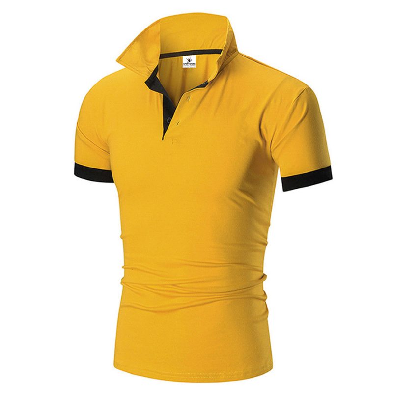 Men's Fashion Custom Dry Fit Short Sleeve Cotton Polo T-shirt