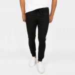 Men's Side Stripe Gym Fitness Winter Denim Cotton Joggers Sportsfore