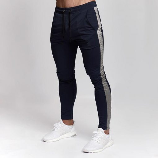Side Stripe Gym Fitness Athletic Winter Joggers for Men Sportsfore