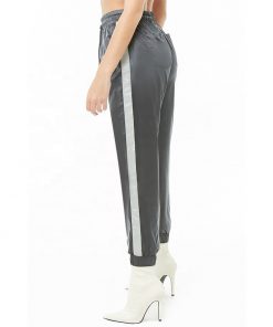 Women Contrast Reflective Side Stripe Trouser Pants Sportsfore