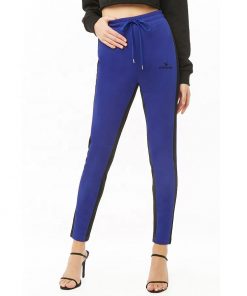 Women Contrast Striped Track Pants Sportsfore
