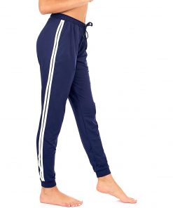 Women Custom Workout Jogger Stripe Side Drawstring Lightweight Joggers Yoga Striped Sweatpants Sportsfore