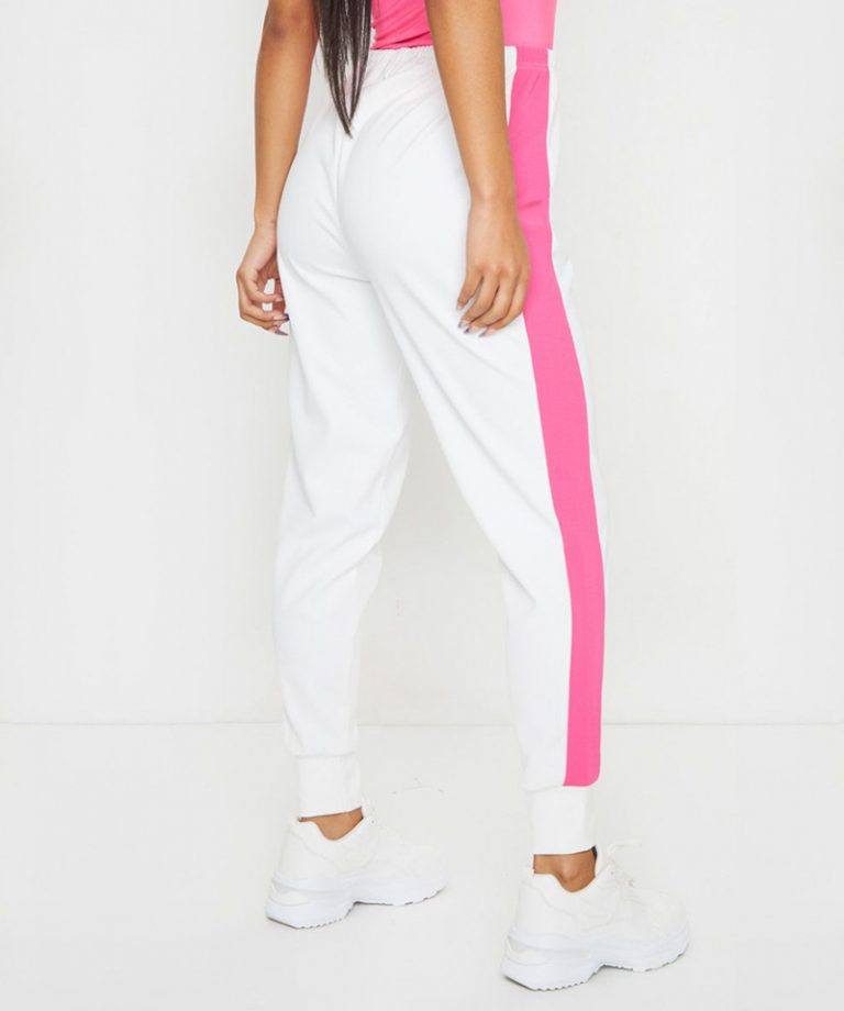 ladies side stripe joggers