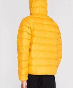Factory Custom Wholesale Mens Windproof Fixed hood Elasticated Trims Comfortable Fit Puffer Jacket