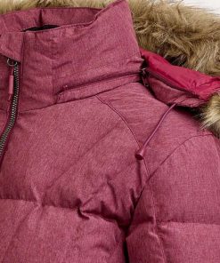 Longline Hooded Down Jacket for Women